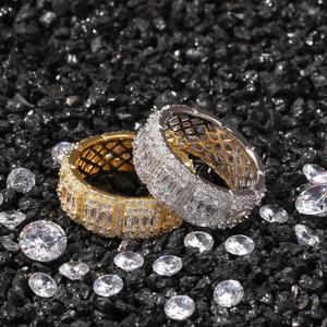 <span class=keywords><strong>Anello</strong></span> Hip Hop con Diamanti Placcato Oro e <span class=keywords><strong>Argento</strong></span> per Uomo e Donna, Ultimo Design, <span class=keywords><strong>Anello</strong></span> Personalizzato <span class=keywords><strong>Infinito</strong></span> Amore - Product Image 3