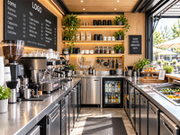 Conteneur de restaurant préfabriqué de 20 pieds, très demandé en Chine, transformé en cuisine extérieure avec équipement complet pour burgers