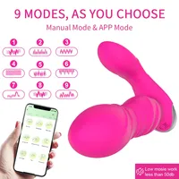 Tragbare Vibrierende Höschen Vibratoren App-Fernbedienung Sexspielzeug für Frauen 9 Geschwindigkeiten Kraftvolle Stoßvibrationen Erwachsenen-Paar-Sexartikel