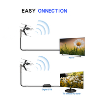 UHF VHF TV-antenne digitale HDTV-antenne lange afstand HD buitenantenne met versterker