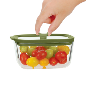Portable High <strong>Borosilicate</strong> Glass Lunch Food Storage Container Box <strong>with</strong> Tempered Glass <strong>Lid</strong> For Outdoor Travel - Product Image 3