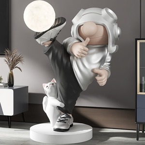 โคมไฟตั้งพื้นดีไซน์ร่วมสมัยระดับไฮเอนด์ ขนาดใหญ่ ขั้วหลอด E27 เหมาะสำหรับห้องนั่งเล่นเด็กผู้ชาย ตู้วางทีวี ของขวัญขึ้นบ้านใหม่ - Product Image 3