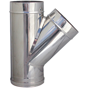 Connecteur Braga 135 ° pour tuyau de fumée Ø 100 mm Autres connecteurs Produit - Product Image 1