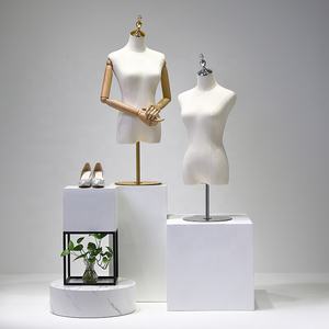 부티크 의류 가게 하프 몸통 마네킹 숙녀 디스플레이 마네킹 여성 몸통 탁상 하프 바디 마네킹 스탠드 - Product Image 5