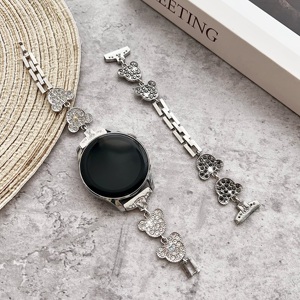 Correa de acero inoxidable con diamantes para Samsung Galaxy Watch 6 5/<span class=keywords><strong>Pro</strong></span>/4 Classic 44 40 46mm, pulsera para mujer para Huawei Watch <span class=keywords><strong>GT</strong></span> 4 <span class=keywords><strong>3</strong></span> <span class=keywords><strong>43mm</strong></span> - Product Image 2