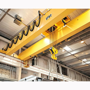 20 Ton 30 Ton 20/5 Ton Double Girder Electric Winch Bridge Overhead <b>Crane</b> Double Trolley Lifting <b>Crane</b> - Product Image 3