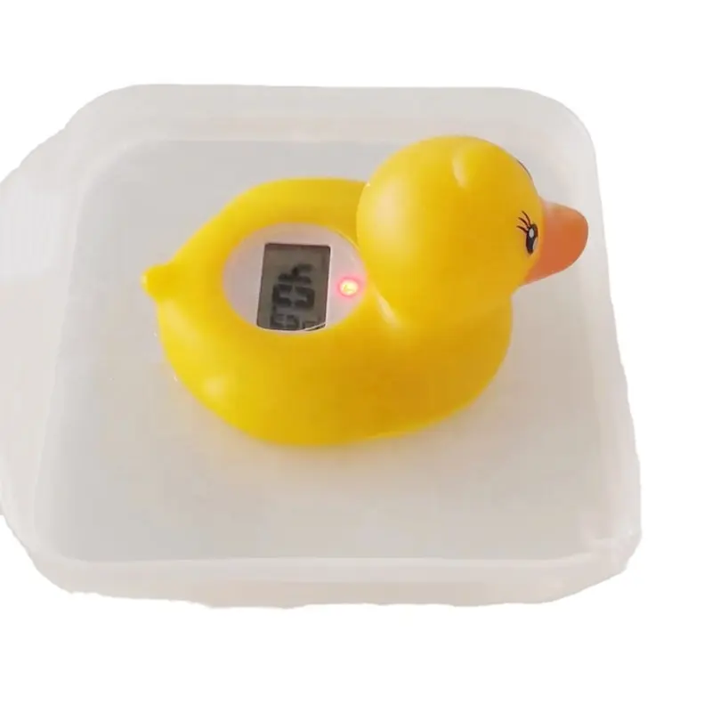 Popular Infant Rubber duck Electric Thermometer check water temperature Newborn Small Floating Bath Thermometers Babies