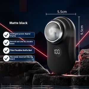 <span class=keywords><strong>Afeitadora</strong></span> eléctrica inalámbrica para hombre, recargable, en húmedo/Seco, resistente al agua, cuchillas rotativas, cortaúñas para nariz, espalda, ingle, Calavera, USB, a prueba de agua - Product Image 6