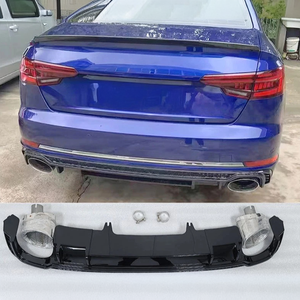 Nuevo Difusor de Parachoques Delantero para Auto, Spoiler de Material ABS con Tubo para Audi A4 Sline 2017-2019 B9 - Product Image 2