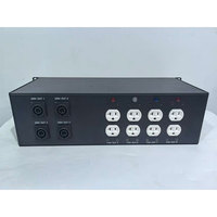 Distributeur d'alimentation 3U pour montage en rack, entrée 50A à verrouillage par torsion, voltmètres double phase A/B pour éclairage de scène