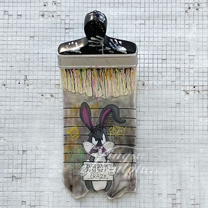 Diseño moderno decoración de pared interior dibujos animados personalizados Pantera Rosa pintura fibra de vidrio pincel estatua - Product Image 5