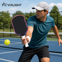 Raquette de pickleball en carbone T800 16 mm, raquette de pickleball OEM en nid d'abeille, raquettes de pickleball pressées à chaud pour tournois, vente en gros