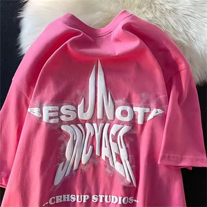 T-shirt personnalisé à imprimé bouffant pour hommes en coton épais et mousse 3D T-shirt de haute qualité à motifs imprimés pour hommes - Product Image 2