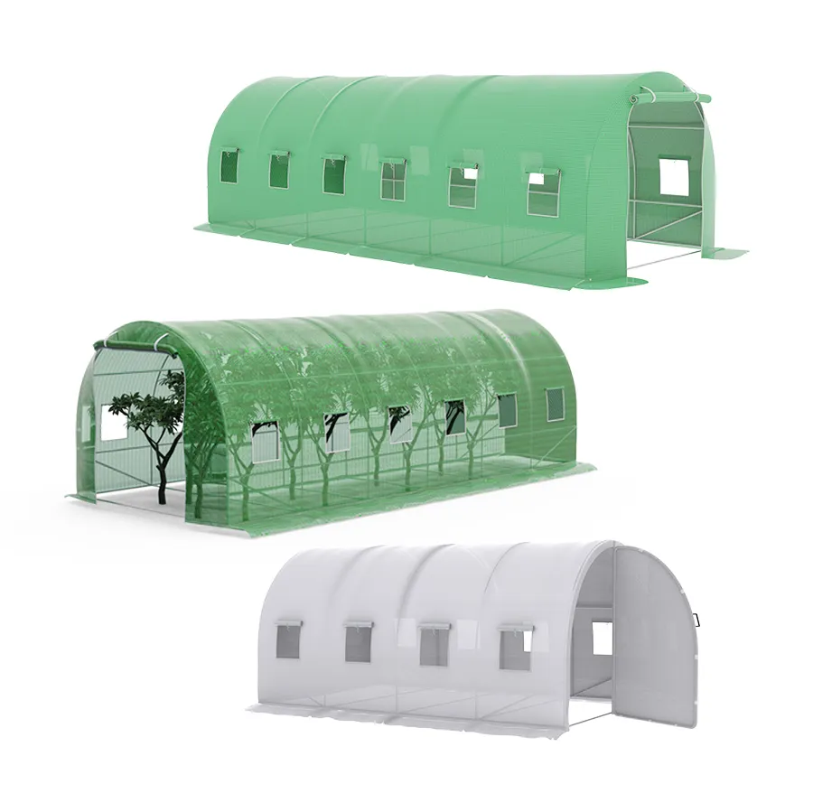Draagbare Kleine Minituin Tunnel Groen Huis Plastic Film Thuis Pc Vintage Polytunnel Kas Kits Achtertuin Kas
