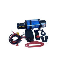 Treuil électrique 4000 lb 1200 W avec télécommande, 12 V, câble en acier inoxydable de 4 mm, quad, ATV, remorque, camion, bateau, 15 m