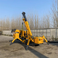 2020 nouvelle mini grue araignée treuil télescopique Machine 5 tonnes moteur Diesel palan engrenage-creusé fabriqué en Chine