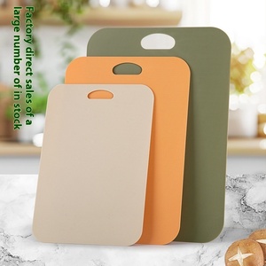 Household Kitchen <b>Plastic</b> Chopping Block Baby Food Double-Sided Fruit & Vegetable Cutting Board Small Plate for Kitchen Use - Product Image 2