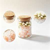 Sel de Bain Epsom Brineblum avec Bourgeons de Rose Séchés et Huile Essentielle Naturelle, Sel de Bain Premium pour Spa à Domicile pour la Relaxation Corporelle