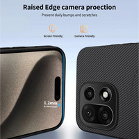 Étui de protection intégrale anti-chute pour téléphone portable OnePlus ACE6 & 13, en fibre de carbone texturée 1+15T, avec design animal magnétique
