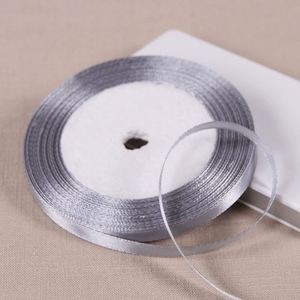 Ruban en satin simple face durable personnalisé de 6 mm ou étiquette et carte cadeau décoratives 25 yards/rouleau - Product Image 6