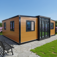 Maison préfabriquée extensible portable à faible coût, facile à assembler, ignifuge, pour bureau de chantier temporaire, camp minier