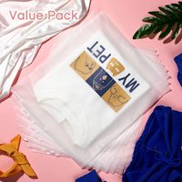 Sacs d'emballage pour vêtements en plastique mat givré avec fermeture éclair coulissante, logo personnalisé, sacs à fermeture éclair pour t-shirts, sacs à fermeture éclair pour vêtements