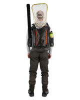 Sac à dos de pêche à grande capacité de 30 L en TPU avec fermeture à enroulement pour les sports de plein air, le camping, la navigation de plaisance, avec rangement intégré pour cannes à pêche