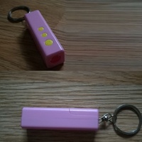 Jam proyektor Digital LED Mini, dengan gantungan kunci atau tali penyandang