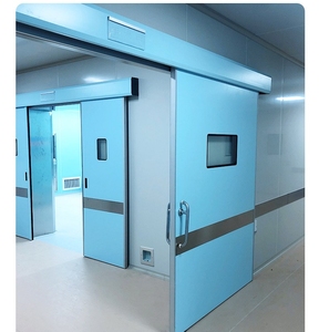 Fabricante de China, sala limpia hermética de Hospital de alta calidad, <span class=keywords><strong>puerta</strong></span> corredera automática <span class=keywords><strong>con</strong></span> interruptor de pie, sensor sin contacto - Product Image 1