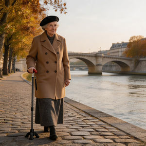 Bastón <span class=keywords><strong>de</strong></span> Caminar Plegable Ajustable JINDA <span class=keywords><strong>de</strong></span> Fibra <span class=keywords><strong>de</strong></span> Carbono, 2 Puntas Antideslizantes <span class=keywords><strong>de</strong></span> Repuesto, Ligero y Resistente para <span class=keywords><strong>Personas</strong></span> <span class=keywords><strong>Mayores</strong></span> (Máx. 100 kg) - Product Image 5