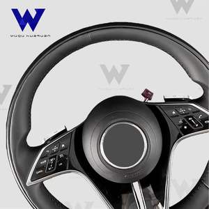 Adecuado para <span class=keywords><strong>Mercedes</strong></span> Benz E260E300E350E200E320E400W223 W204 W205 W206 W222 S400 S450 <span class=keywords><strong>Maybach</strong></span> Volante de cuero completo de madera - Product Image 4