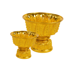 ถาดเสิร์ฟอาหารอะลูมิเนียมหงส์ดีไซน์ฐานนูนเคลือบทองทำจากประเทศไทยสำหรับ24/7สำหรับมืออาชีพในโรงแรม - Product Image 1