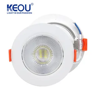KEOU new 4000K indoor lighting circular embedded adjustable angle DOB light led spotlight 5W