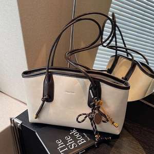 Bolso de mano vintage para mujer, nuevo bolso de hombro moderno con gran capacidad. - Product Image 1