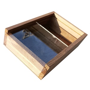 Boîte <span class=keywords><strong>en</strong></span> <span class=keywords><strong>bois</strong></span> personnalisée avec couvercle coulissant, couvercle transparent <span class=keywords><strong>en</strong></span> verre, boîte à tiroir, boîte <span class=keywords><strong>en</strong></span> <span class=keywords><strong>bois</strong></span> de pin / paulownia - Product Image 3