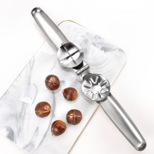 Outil éplucheur de châtaignes en acier inoxydable avec ouverture en croix pour décortiquer les noisettes et les noix, outils de cuisine pour fruits et légumes - Product Image 1