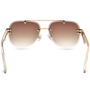 Gafas de Sol Borregls Buffalo Horn para Hombre, Diseño de Marca de Lujo 2025, Sin Montura, Lentes de Nailon Extra Grandes, Modelo <span class=keywords><strong>0039</strong></span> - Product Image 6