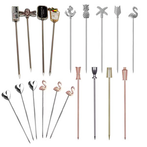 Diseño de Programa de <span class=keywords><strong>Bar</strong></span> Personalizado, Servicio Integral, Palillos de Frutas y Cócteles de Metal Coloridos en Dorado, Plateado y Negro - Product Image 5