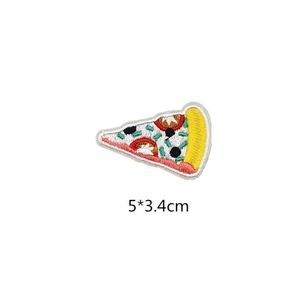 Hot Selling Iron-On Patches Embroidered Simulation Hot Dog Hamburger Snack Pizza-Popular Snack Patches - Product Image 4