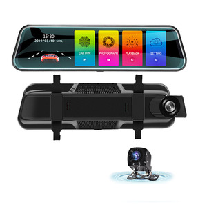 Vente en gros 10 pouces contrôle tactile plein écran double Len 1080P WIFI voiture DVR rétroviseur voiture <span class=keywords><strong>cam</strong></span>éra tableau de bord <span class=keywords><strong>sans</strong></span> <span class=keywords><strong>fil</strong></span> - Product Image 1