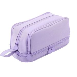 Étui à crayons Oxford personnalisé avec logo, pochette à stylos, fermeture éclair, 2 compartiments, tendance, pour les étudiants, les adultes, les garçons et les filles - Product Image 1