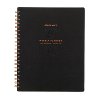Agenda personnalisé avec couverture en cuir, carnet de notes, logo estampé, reliure spirale, organiseur, coffret cadeau, livre imprimé
