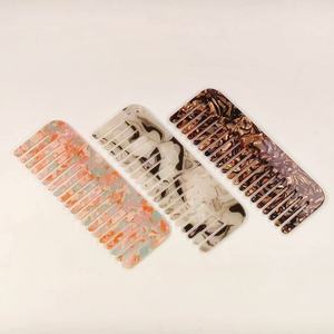 Peignes à cheveux carrés SINAYA <span class=keywords><strong>de</strong></span> 16,5 <span class=keywords><strong>cm</strong></span> <span class=keywords><strong>de</strong></span> haute qualité, personnalisables en couleur et en forme, peignes larges en acrylique pour femmes - Product Image 5