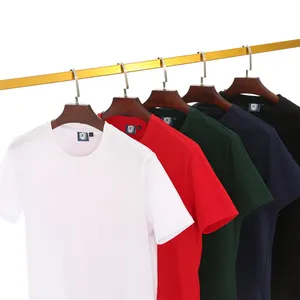 Camisetas de marca de alta calidad, 250gsm, Material 100% de algodón para camiseta en blanco