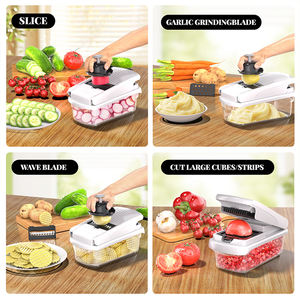 Cortador de alimentos 16 en 1, cortador de verduras, cebolla, mandolina, cortador de frutas de cocina, cortador de verduras multifuncional Manual - Product Image 4