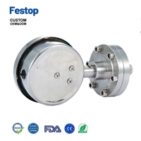 Festop manometer 100mm corrosiebestendig roestvrijstalen membraanmanometer met een meetbereik van 0-160KG en 1 jaar garantie