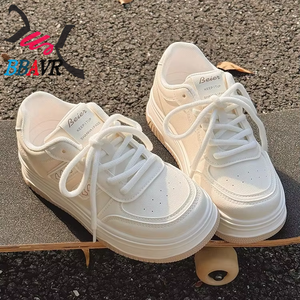Zapatos de Mujer para Otoño e Invierno, Zapatos Blancos 2024, Nuevos Zapatos Casuales con Suela Gruesa y Elevada - Product Image 4