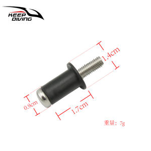 Tornillos de Fijación KEEP DIVING para Kayak, Resistentes a Impactos, con Tuerca Integrada, Recubiertos de Goma, 6 Piezas, Estándar Británico M5, No Estándar - Product Image 2