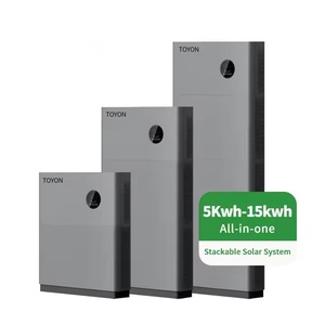 Toyon lai inverter10kw năng lượng mặt trời Hệ thống lưu trữ năng lượng tất cả trong một 100Ah pin lithium 51.2V 280ah LiFePO4 Trạm điện - Product Image 5