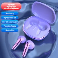 Audífonos Bluetooth TWS Pro60max con Control Táctil, Chip JL7023 V6.0, Carga Tipo-C, Altavoz F10, Audífonos Inalámbricos